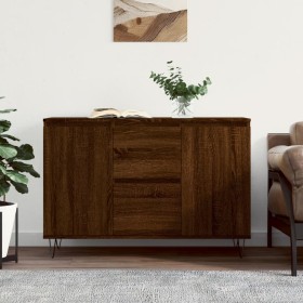 Oak brown engineered wood sideboard 104x35x70 cm by vidaXL, Sideboards - Ref: Foro24-827211, Price: 91,99 €, Discount: %