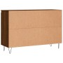 Oak brown engineered wood sideboard 104x35x70 cm by vidaXL, Sideboards - Ref: Foro24-827211, Price: 86,81 €, Discount: %