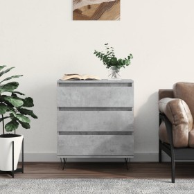 Concrete gray plywood sideboard 60x35x70 cm by vidaXL, Sideboards - Ref: Foro24-827184, Price: 62,65 €, Discount: %