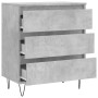 Concrete gray plywood sideboard 60x35x70 cm by vidaXL, Sideboards - Ref: Foro24-827184, Price: 65,22 €, Discount: %