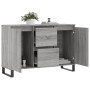 Aparador de madera de ingeniería gris Sonoma 104x35x70 cm de vidaXL, Aparadores - Ref: Foro24-827218, Precio: 103,14 €, Descu...