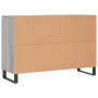 Aparador de madera de ingeniería gris Sonoma 104x35x70 cm de vidaXL, Aparadores - Ref: Foro24-827218, Precio: 103,14 €, Descu...