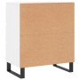 Aparador de madera contrachapada blanco 60x35x70 cm de vidaXL, Aparadores - Ref: Foro24-827188, Precio: 51,62 €, Descuento: %