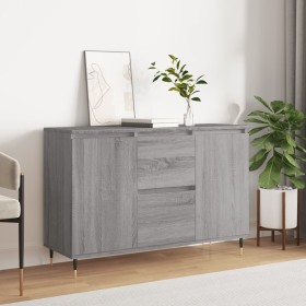 Sonoma graues Sideboard aus Holzwerkstoff, 104 x 35 x 70 cm von vidaXL, Sideboards - Ref: Foro24-827202, Preis: 97,99 €, Raba...