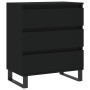 Black plywood sideboard 60x35x70 cm by vidaXL, Sideboards - Ref: Foro24-827189, Price: 85,08 €, Discount: %