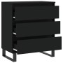 Black plywood sideboard 60x35x70 cm by vidaXL, Sideboards - Ref: Foro24-827189, Price: 85,08 €, Discount: %