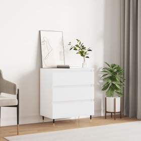 Aparador de madera contrachapada blanco brillante 60x35x70 cm de vidaXL, Aparadores - Ref: Foro24-827174, Precio: 66,99 €, De...