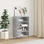 Concrete gray engineered wood tall sideboard 57x35x90 cm by vidaXL, Sideboards - Ref: Foro24-827224, Price: 54,46 €, Discount: %