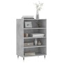 Concrete gray engineered wood tall sideboard 57x35x90 cm by vidaXL, Sideboards - Ref: Foro24-827224, Price: 54,46 €, Discount: %