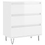 Glossy white plywood sideboard 60x35x70 cm by vidaXL, Sideboards - Ref: Foro24-827182, Price: 67,99 €, Discount: %