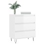 Glossy white plywood sideboard 60x35x70 cm by vidaXL, Sideboards - Ref: Foro24-827182, Price: 67,99 €, Discount: %