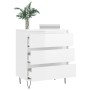 Glossy white plywood sideboard 60x35x70 cm by vidaXL, Sideboards - Ref: Foro24-827182, Price: 67,99 €, Discount: %