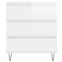 Hochglanzweißes Sperrholz-Sideboard 60x35x70 cm von vidaXL, Sideboards - Ref: Foro24-827182, Preis: 67,03 €, Rabatt: %