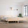 Solid wood bed frame 200x200 cm by vidaXL, Beds and slatted bases - Ref: Foro24-814839, Price: 112,82 €, Discount: %