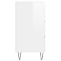 Glossy white plywood sideboard 60x35x70 cm by vidaXL, Sideboards - Ref: Foro24-827182, Price: 67,99 €, Discount: %