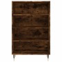 Tall smoked oak engineered wood sideboard 57x35x90 cm by vidaXL, Sideboards - Ref: Foro24-827225, Price: 53,72 €, Discount: %