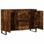 Aparador de madera de ingeniería roble ahumado 104x35x70 cm de vidaXL, Aparadores - Ref: Foro24-827217, Precio: 99,89 €, Desc...