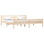 Estructura de cama madera maciza 200x200 cm de vidaXL, Camas y somieres - Ref: Foro24-814839, Precio: 112,82 €, Descuento: %