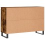 Aparador de madera de ingeniería roble ahumado 104x35x70 cm de vidaXL, Aparadores - Ref: Foro24-827217, Precio: 99,89 €, Desc...