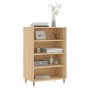 Aparador alto madera de ingeniería roble Sonoma 57x35x90 cm de vidaXL, Aparadores - Ref: Foro24-827223, Precio: 53,72 €, Desc...