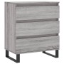 Aparador de madera contrachapada gris Sonoma 60x35x70 cm de vidaXL, Aparadores - Ref: Foro24-827194, Precio: 70,17 €, Descuen...