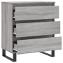 Aparador de madera contrachapada gris Sonoma 60x35x70 cm de vidaXL, Aparadores - Ref: Foro24-827194, Precio: 70,17 €, Descuen...