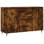 Aparador de madera de ingeniería roble ahumado 104x35x70 cm de vidaXL, Aparadores - Ref: Foro24-827201, Precio: 88,64 €, Desc...