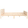 Solid wood bed frame 200x200 cm by vidaXL, Beds and slatted bases - Ref: Foro24-814839, Price: 112,82 €, Discount: %