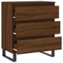 Aparador madera contrachapada marrón roble 60x35x70 cm de vidaXL, Aparadores - Ref: Foro24-827195, Precio: 59,70 €, Descuento: %