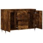 Aparador de madera de ingeniería roble ahumado 104x35x70 cm de vidaXL, Aparadores - Ref: Foro24-827201, Precio: 88,64 €, Desc...