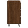 Aparador madera contrachapada marrón roble 60x35x70 cm de vidaXL, Aparadores - Ref: Foro24-827187, Precio: 64,66 €, Descuento: %