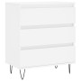 Aparador de madera contrachapada blanco 60x35x70 cm de vidaXL, Aparadores - Ref: Foro24-827180, Precio: 62,24 €, Descuento: %