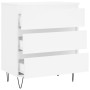 Aparador de madera contrachapada blanco 60x35x70 cm de vidaXL, Aparadores - Ref: Foro24-827180, Precio: 62,24 €, Descuento: %