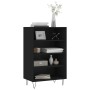 Tall black engineered wood sideboard 57x35x90 cm by vidaXL, Sideboards - Ref: Foro24-827229, Price: 53,20 €, Discount: %