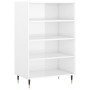 Aparador alto madera de ingeniería blanco brillante 57x35x90 cm de vidaXL, Aparadores - Ref: Foro24-827222, Precio: 58,99 €, ...