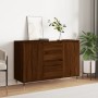 Oak brown engineered wood sideboard 104x35x70 cm by vidaXL, Sideboards - Ref: Foro24-827203, Price: 106,12 €, Discount: %