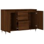 Oak brown engineered wood sideboard 104x35x70 cm by vidaXL, Sideboards - Ref: Foro24-827203, Price: 106,12 €, Discount: %