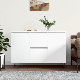 White engineered wood sideboard 104x35x70 cm by vidaXL, Sideboards - Ref: Foro24-827204, Price: 96,99 €, Discount: %