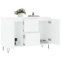 White engineered wood sideboard 104x35x70 cm by vidaXL, Sideboards - Ref: Foro24-827204, Price: 93,91 €, Discount: %