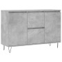 Aparador de madera de ingeniería gris hormigón 104x35x70 cm de vidaXL, Aparadores - Ref: Foro24-827208, Precio: 89,96 €, Desc...