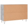 Aparador de madera de ingeniería gris hormigón 104x35x70 cm de vidaXL, Aparadores - Ref: Foro24-827208, Precio: 89,96 €, Desc...