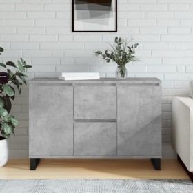 Concrete gray engineered wood sideboard 104x35x70 cm by vidaXL, Sideboards - Ref: Foro24-827216, Price: 107,51 €, Discount: %