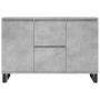 Betongraues Sideboard aus Holzwerkstoff, 104 x 35 x 70 cm von vidaXL, Sideboards - Ref: Foro24-827216, Preis: 107,51 €, Rabat...