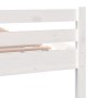 White solid wood bed frame 200x200 cm by vidaXL, Beds and slatted bases - Ref: Foro24-814840, Price: 126,99 €, Discount: %