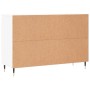 Aparador de madera de ingeniería blanco brillante 104x35x70 cm de vidaXL, Aparadores - Ref: Foro24-827198, Precio: 106,72 €, ...