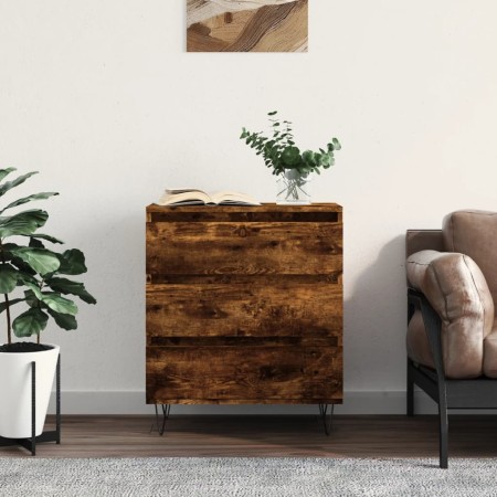 Sideboard aus geräuchertem Eichensperrholz, 60 x 35 x 70 cm von vidaXL, Sideboards - Ref: Foro24-827185, Preis: 62,65 €, Raba...