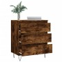 Aparador madera contrachapada color roble ahumado 60x35x70 cm de vidaXL, Aparadores - Ref: Foro24-827185, Precio: 62,65 €, De...