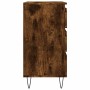 Aparador madera contrachapada color roble ahumado 60x35x70 cm de vidaXL, Aparadores - Ref: Foro24-827185, Precio: 62,65 €, De...