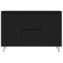 Black engineered wood sideboard 104x35x70 cm by vidaXL, Sideboards - Ref: Foro24-827205, Price: 101,66 €, Discount: %