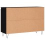 Black engineered wood sideboard 104x35x70 cm by vidaXL, Sideboards - Ref: Foro24-827205, Price: 101,66 €, Discount: %